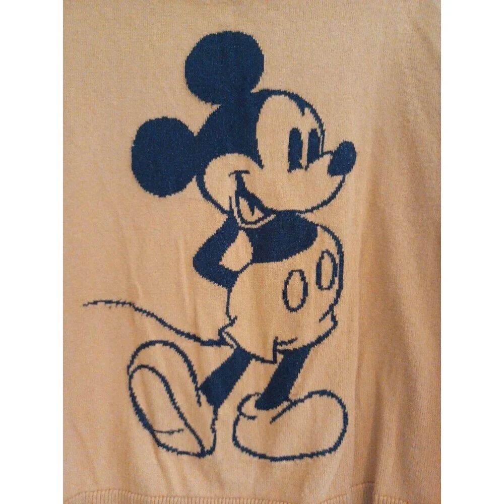 Disney x GAP Kids sweater XL gold cotton Mickey Mouse classic knit pullover
